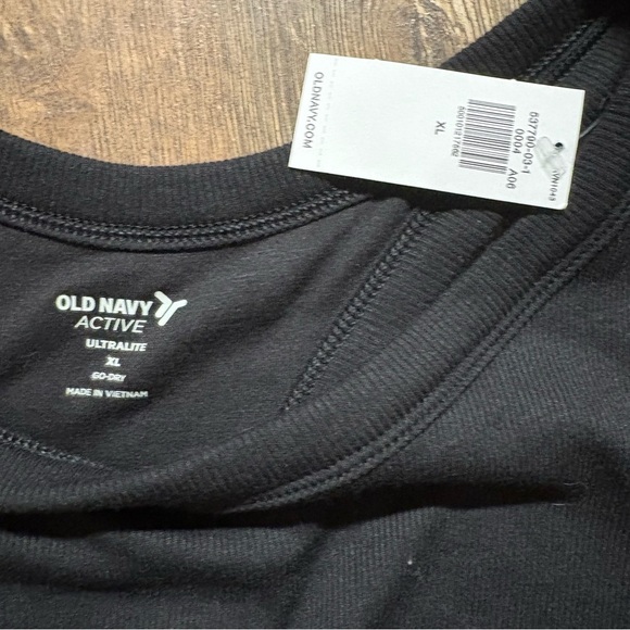 Old Navy Active Ultra Lite Ribbed Racerback MIDI Dress black NWT - Picture 3 of 3